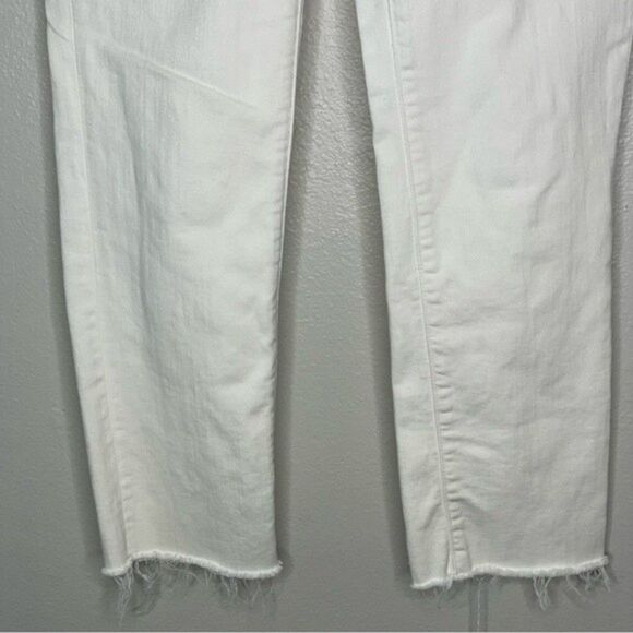 J. Crew Women's White High Rise Vintage Straight Leg Button Fly Jeans Size 27 - Picture 5 of 12